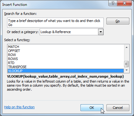 VLOOKUP