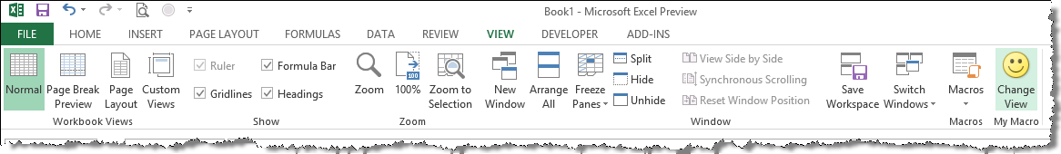 Macro Icon on Ribbon